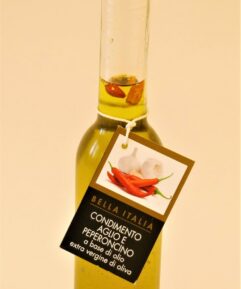 Chili- og hvitløksolje Extra virgin 200ml