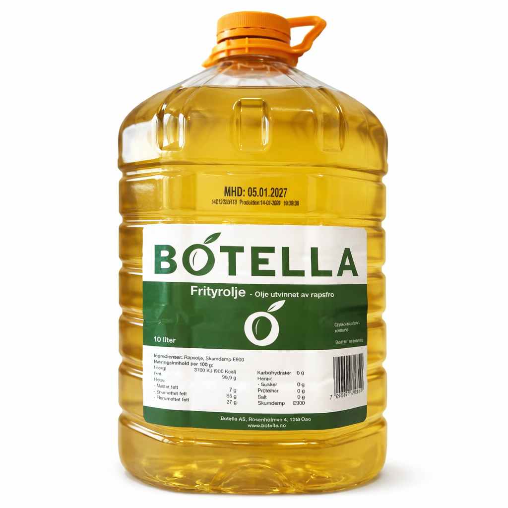 Rapsolje frityr 10 liter