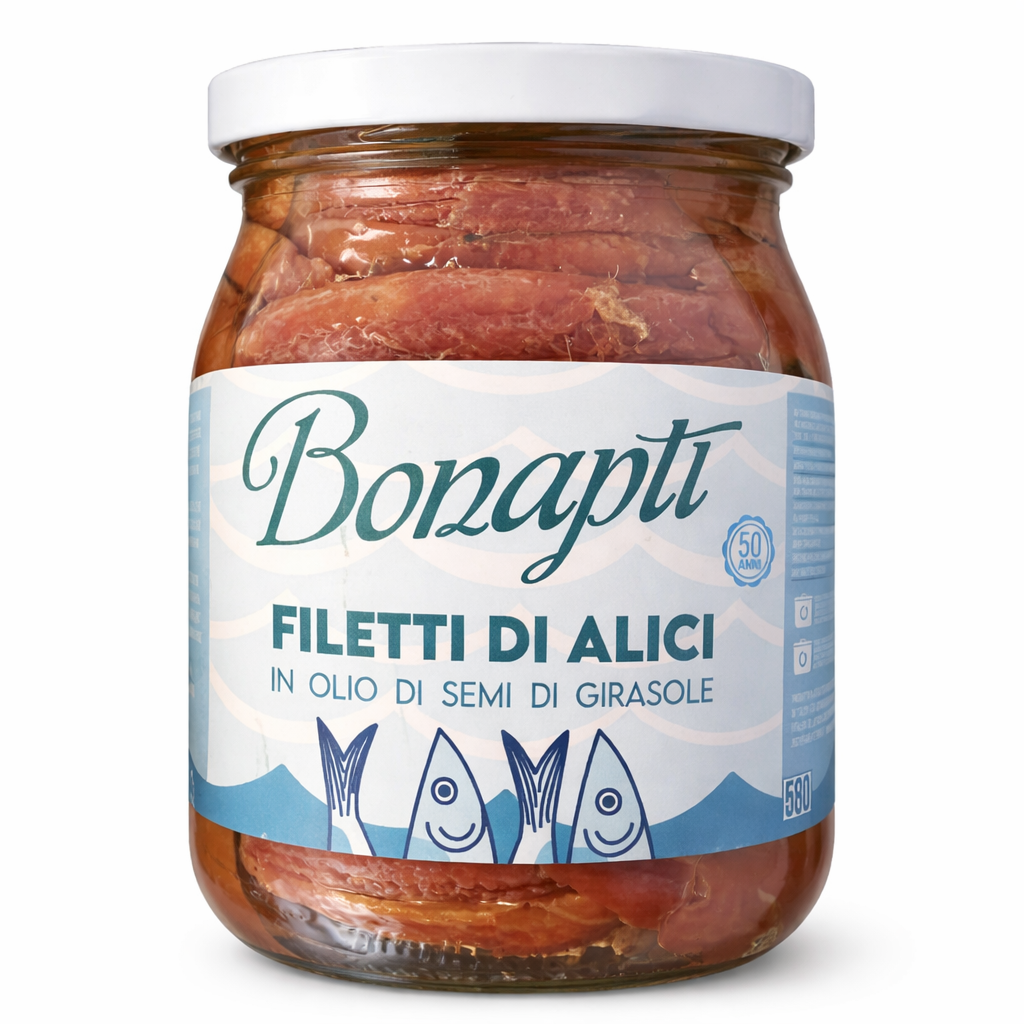 Italiensk ansjos filèt 580g