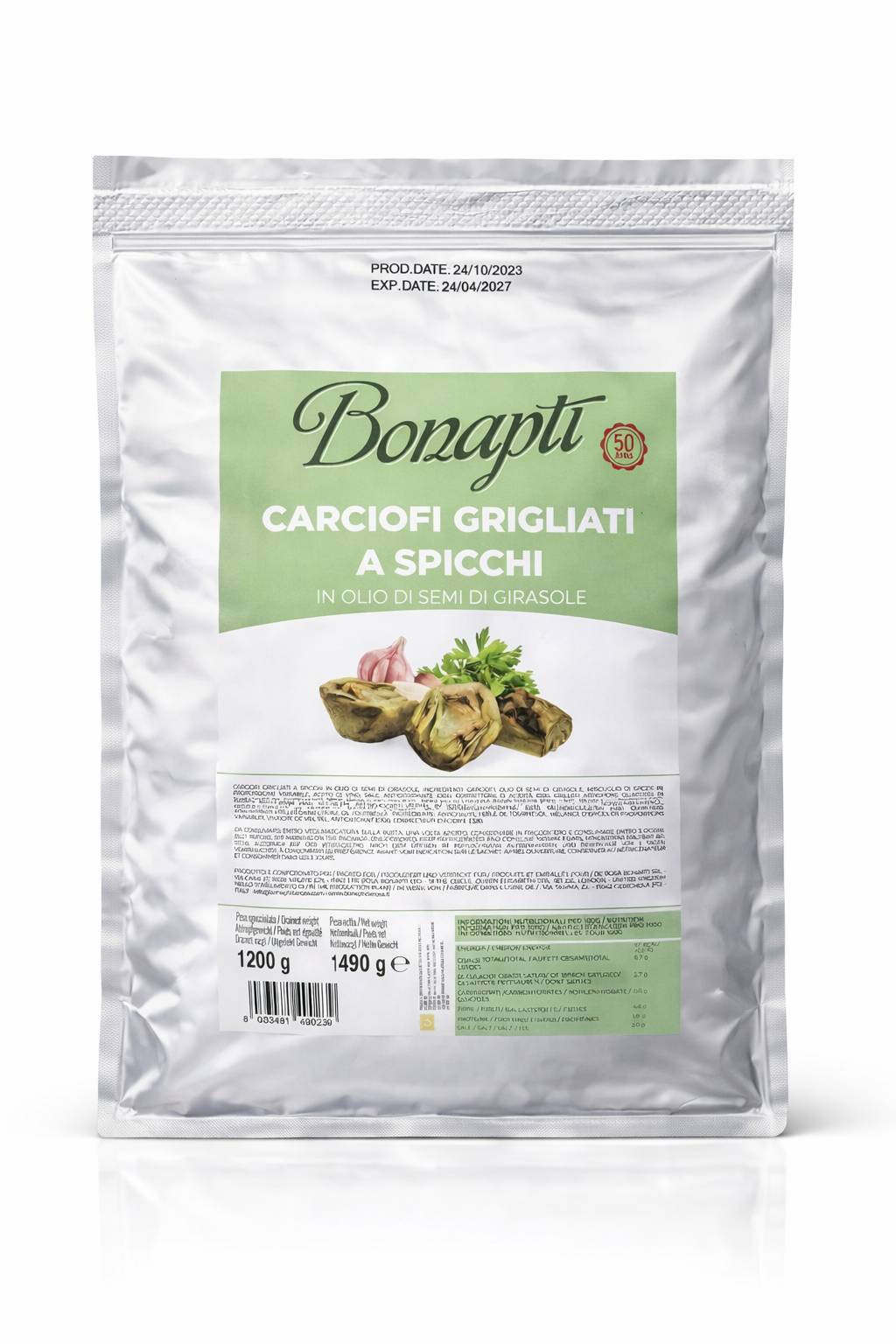 Artisjokk i olje 1400g